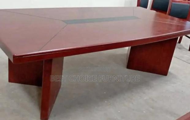 Office Table : Mahogany Office Conference Table With Glossy Finish - thumbnail 3