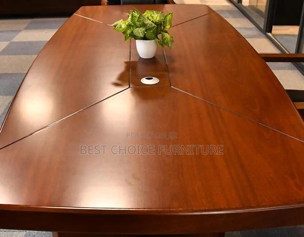 Office Table : Mahogany Office Conference Table With Glossy Finish - thumbnail 9