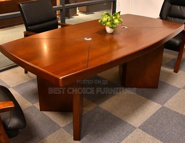 Office Table : Mahogany Office Conference Table With Glossy Finish - thumbnail 11
