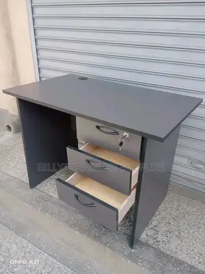 1m Grey Office Desk