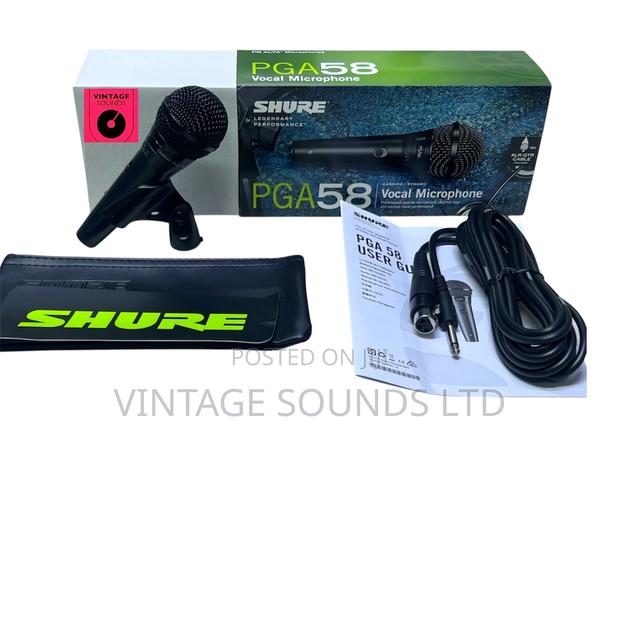 Shure Pga58 Cardioid Dynamic Vocal Microphone - main view