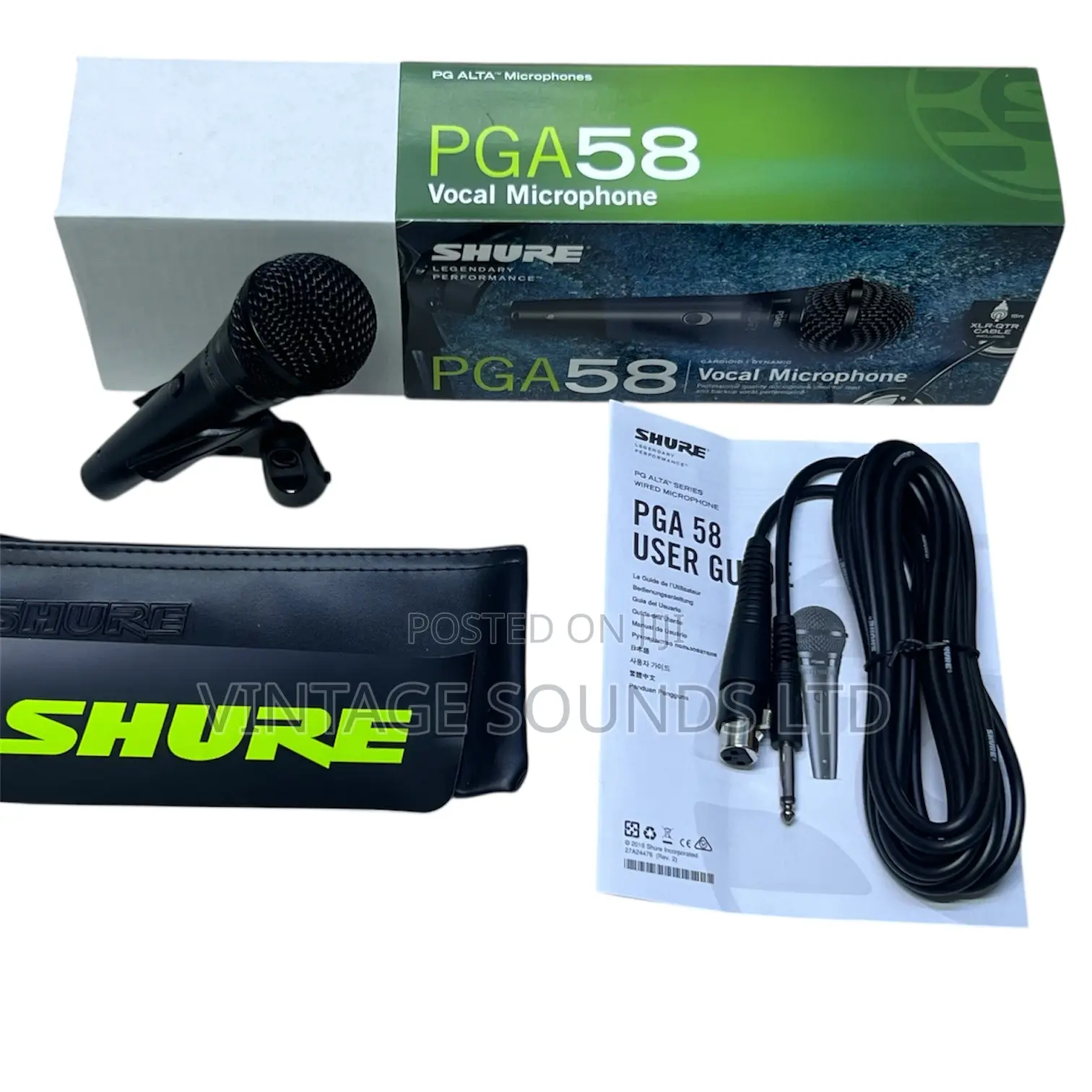 Shure Pga58 Cardioid Dynamic Vocal Microphone