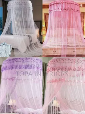 Readymade Generic Easy to Fix Circular Drapery 6x6 Bed Mosquito Nets