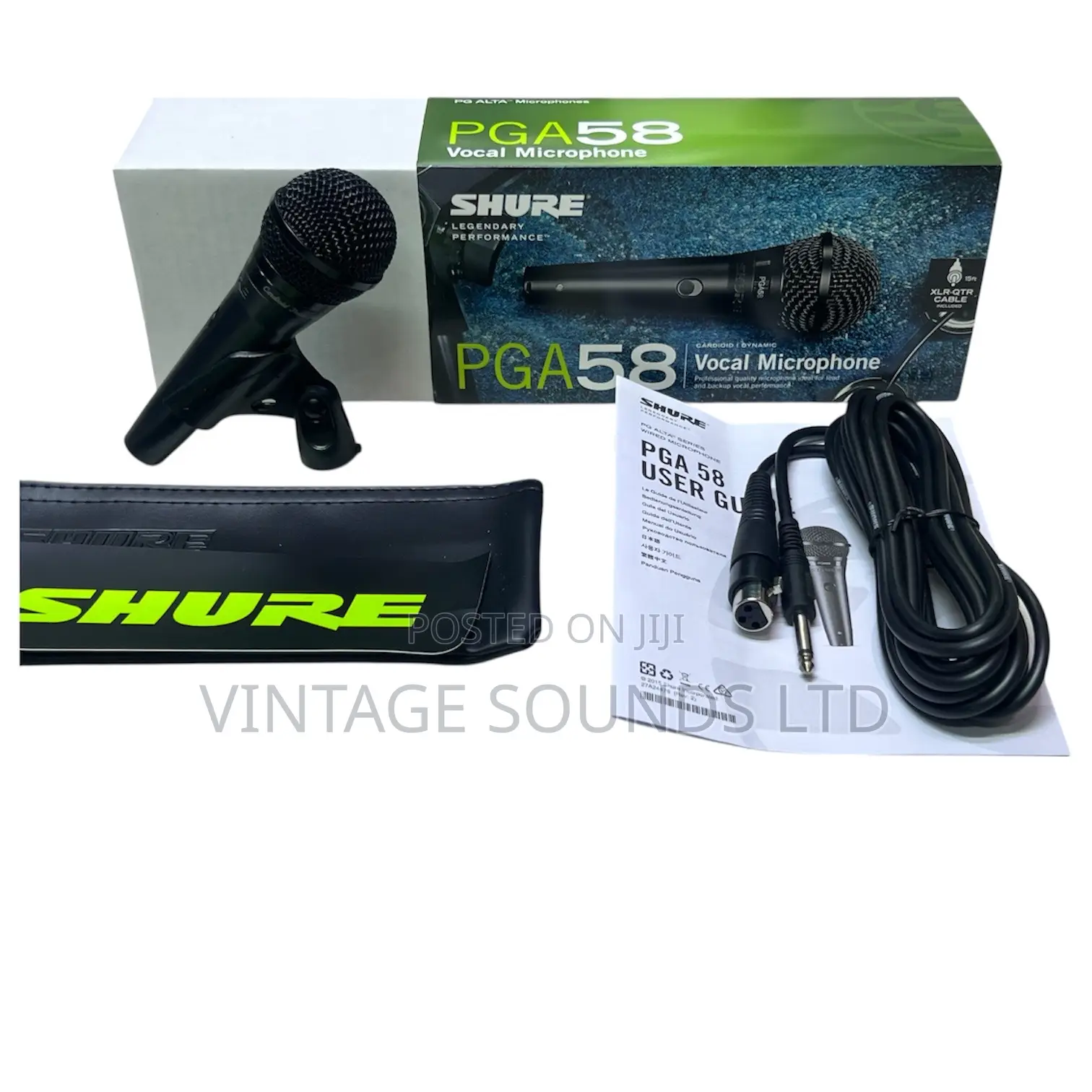Shure Pga58-Dynamic Vocal Mic – Natural Clarity for Singing.
