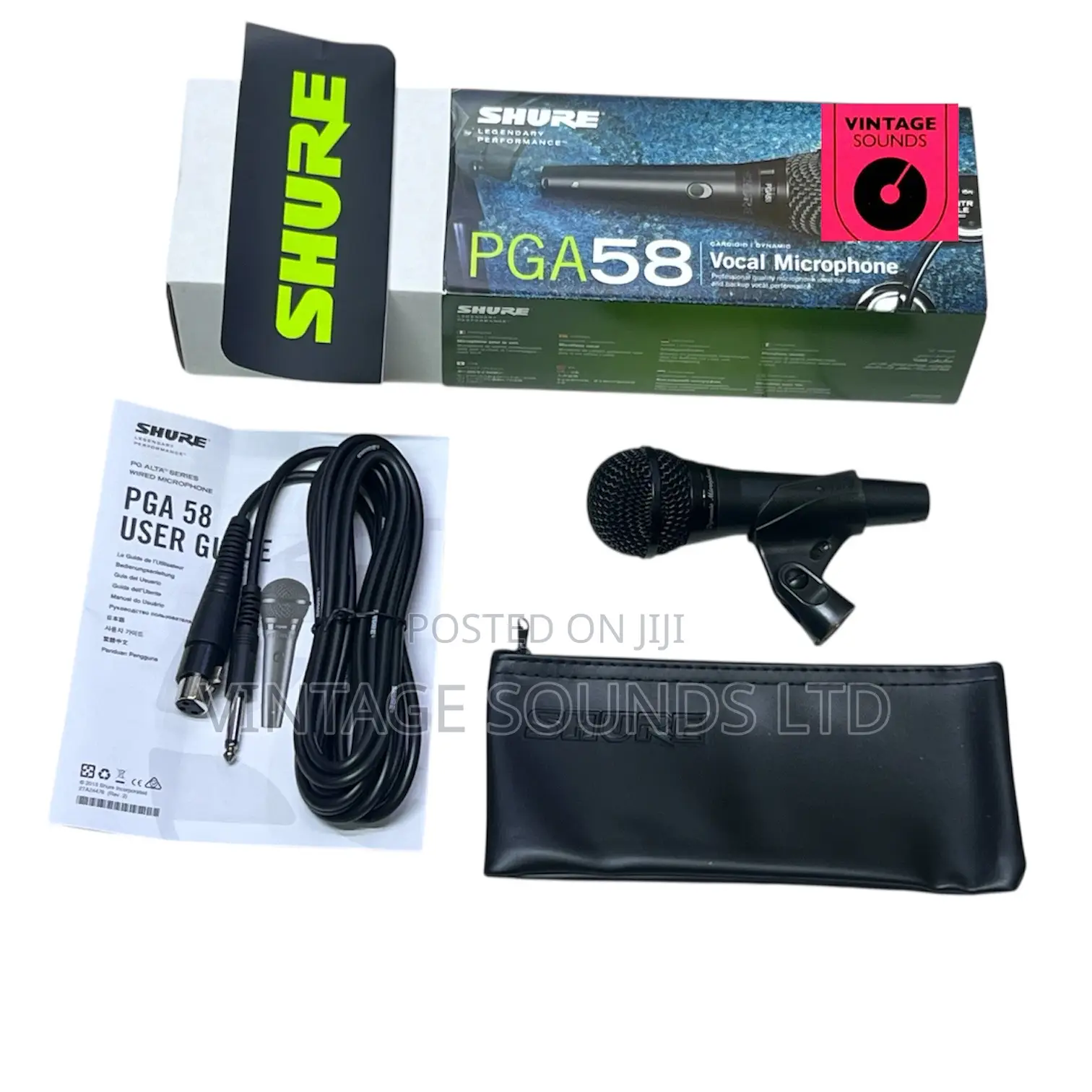 Shure Pga58-Dynamic Vocal Mic – Natural Clarity for Singing.