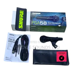 Shure Pga58 Dynamic Mic for Karaoke Stage Performance.