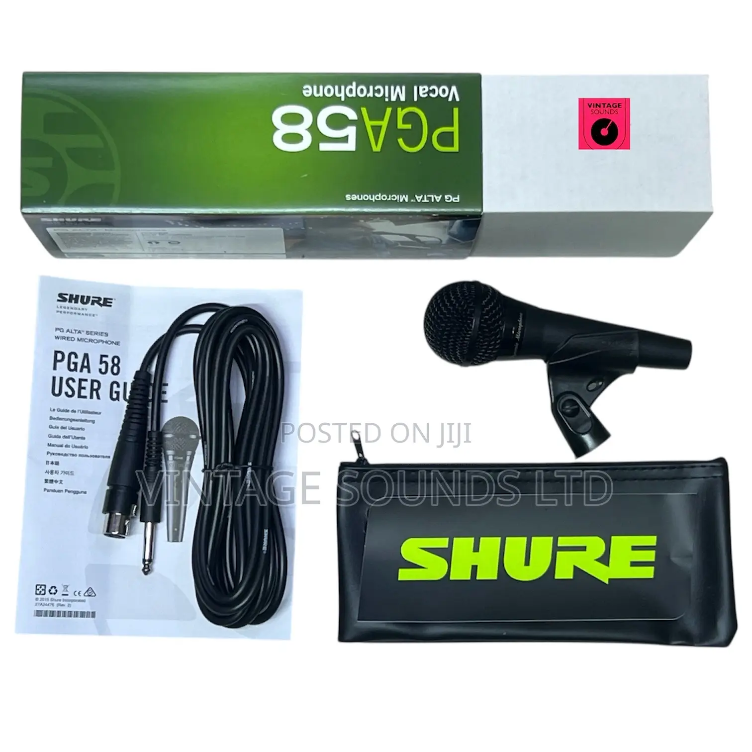 Shure Pga58 Dynamic Mic for Karaoke Stage Performance.