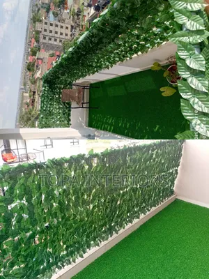 Balcony Garden Revamp Green Artificial Ivy Balcony Privacy Fence
