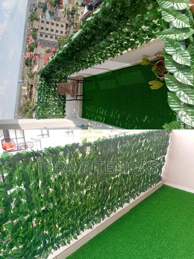 Balcony Garden Revamp Green Artificial Ivy Balcony Privacy Fence