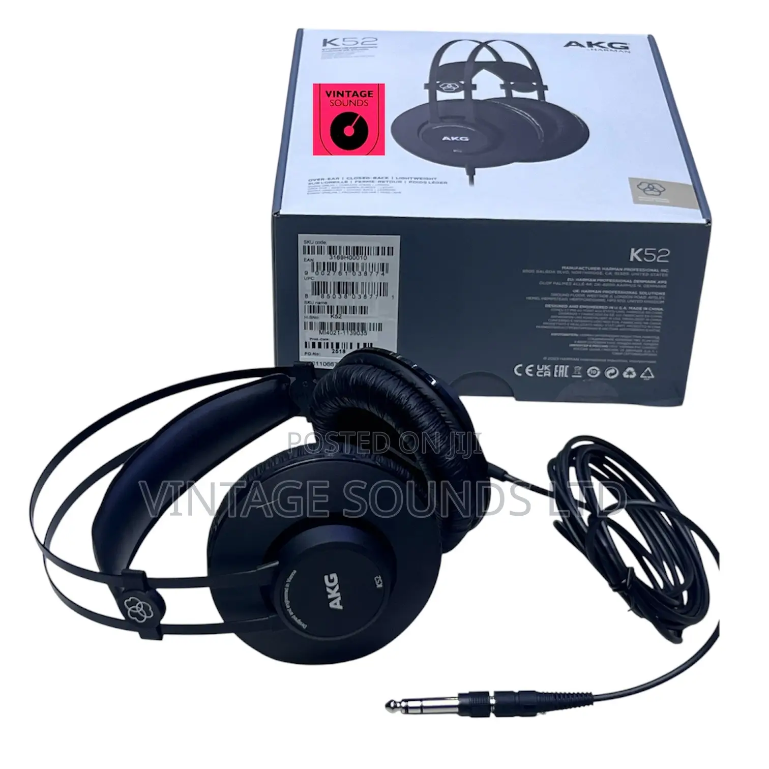 Pro Studio Gear: Akg High-Performance Mixing Headphones.