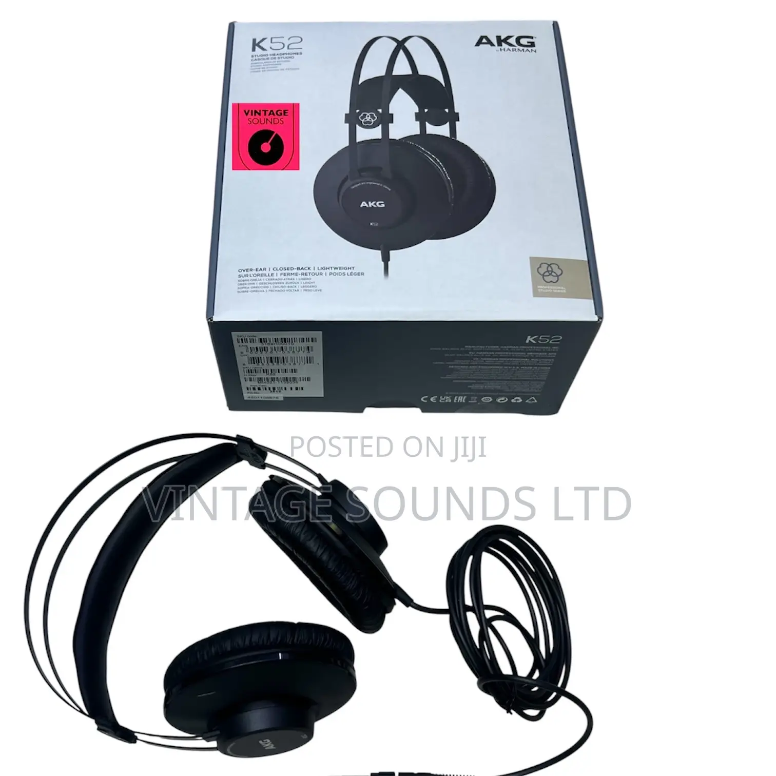 Pro Studio Gear: Akg High-Performance Mixing Headphones.