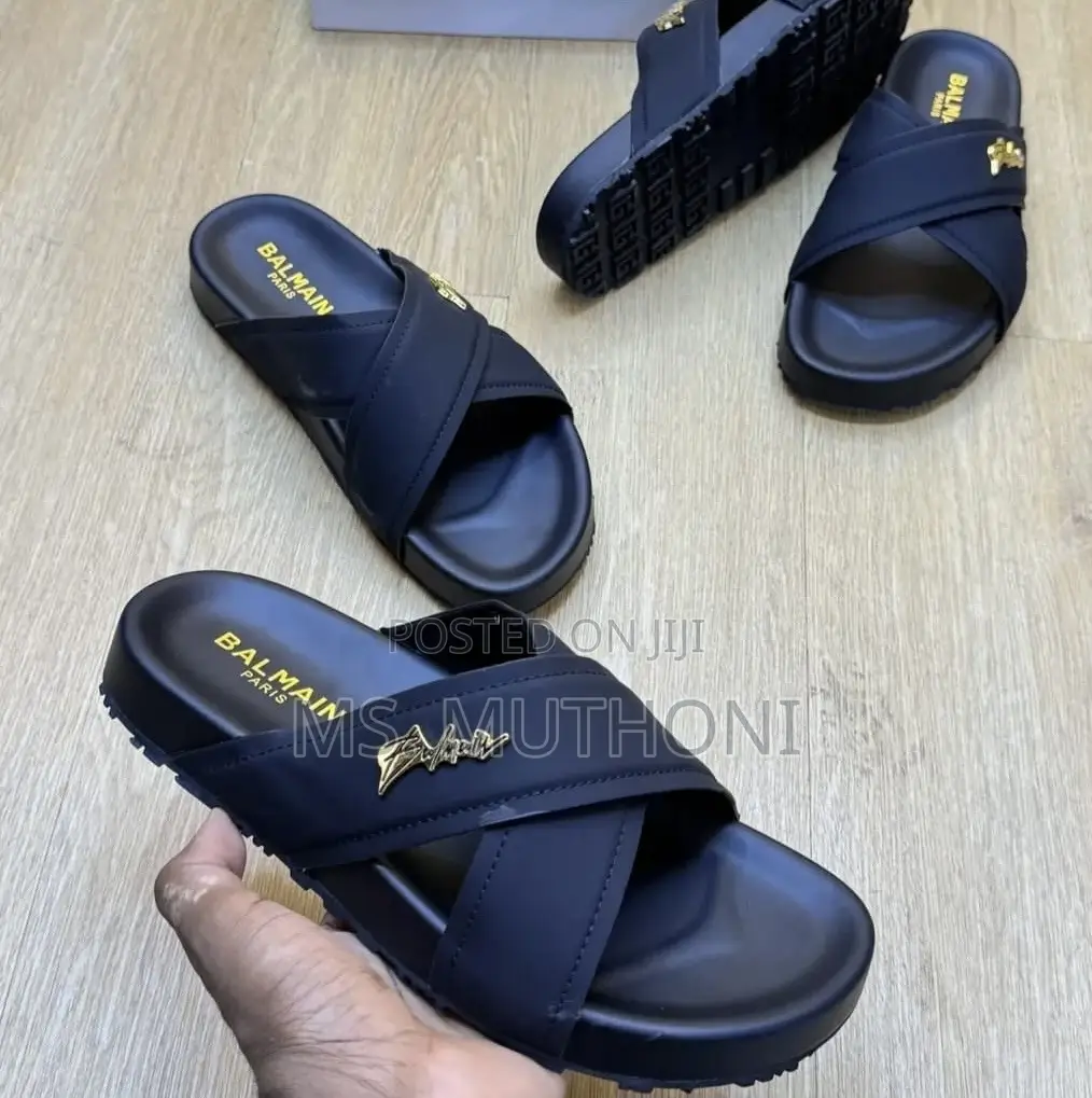 Quality Rubber Sole Balmain Men Sandals ; 40-44