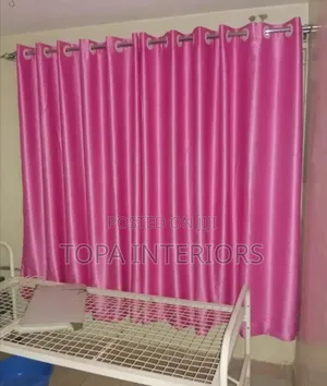 Baby Pink Plain Generic Curtains for Window Covering