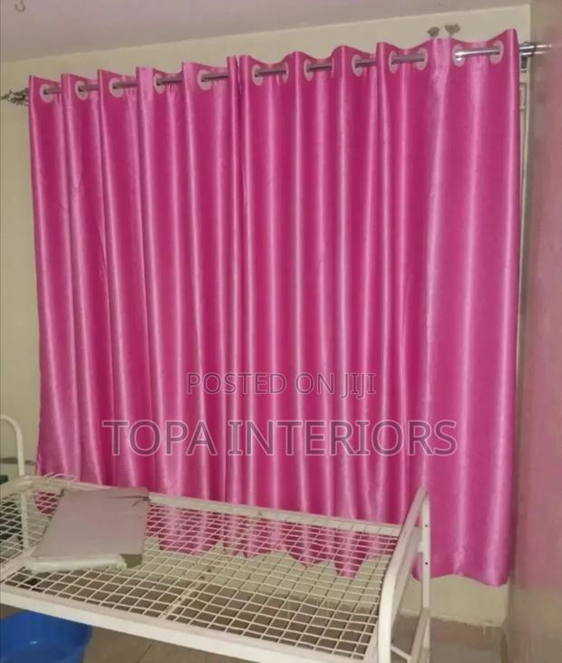 Baby Pink Plain Generic Curtains for Window Covering