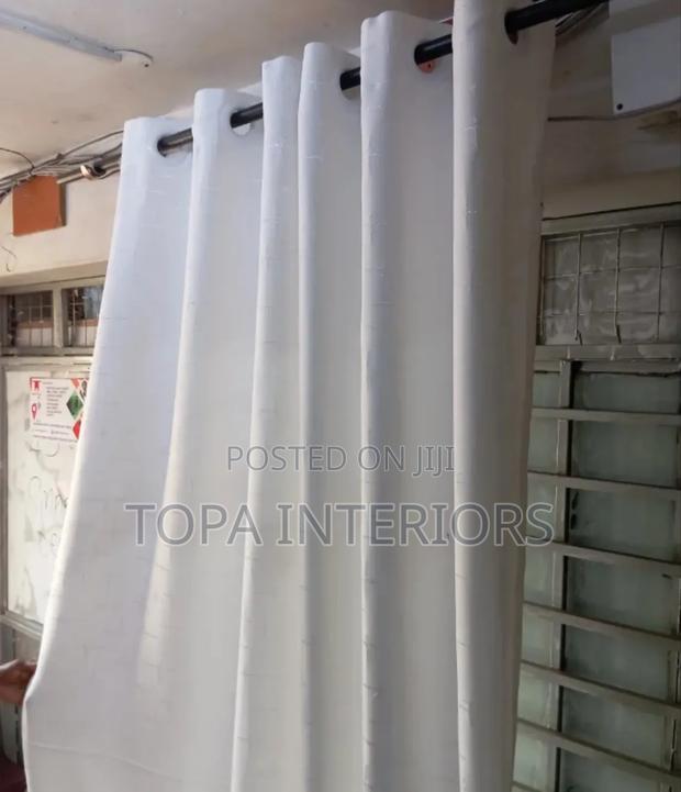 Plain White Beautiful Window Curtains for House Decoration - main view