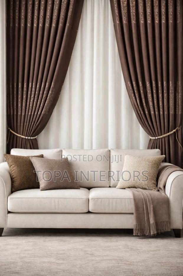 Chocolate Brown Curtains for Living Room Window Covering