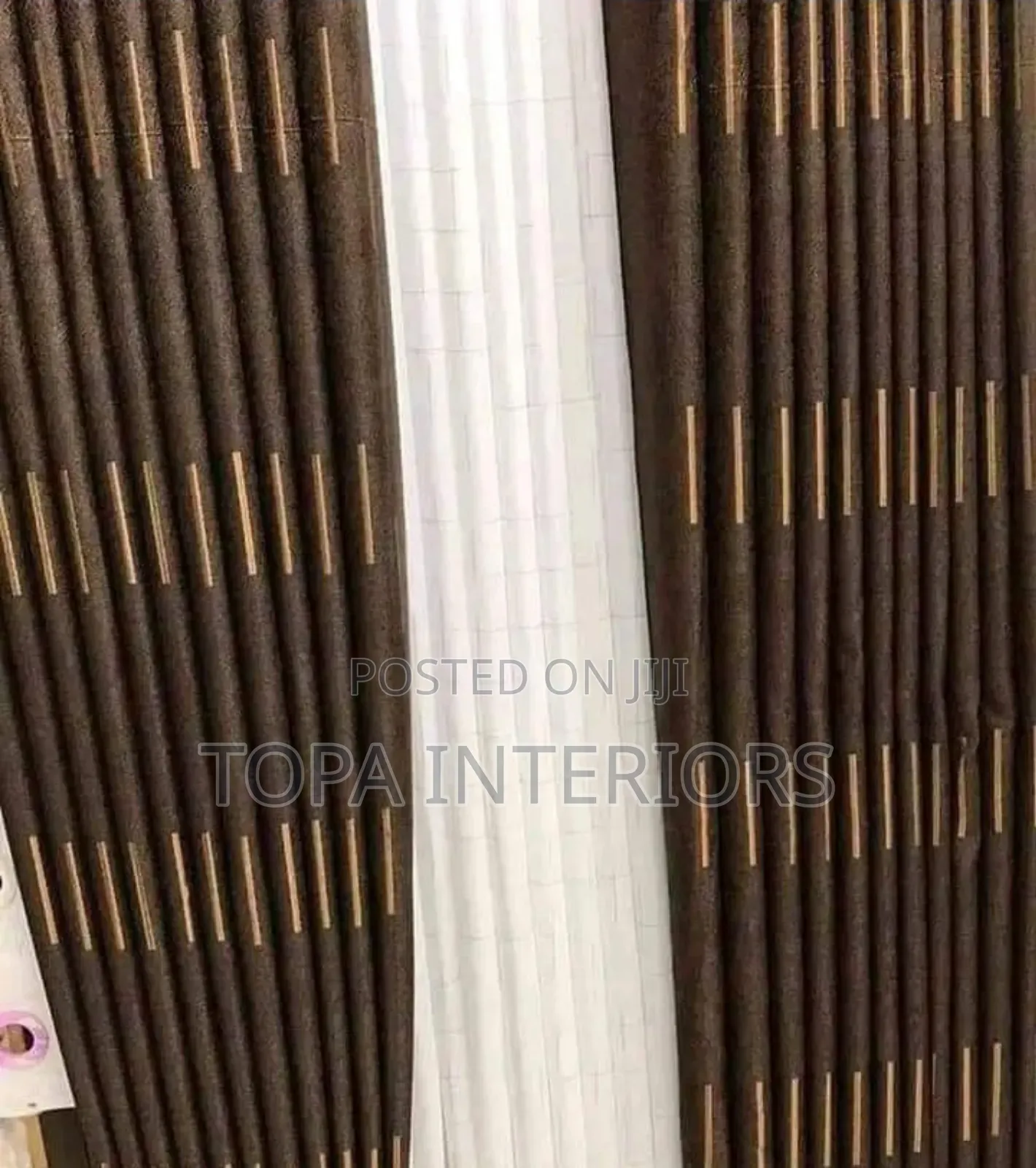 Dark Brown Elegant Curtains for General House Window Decor