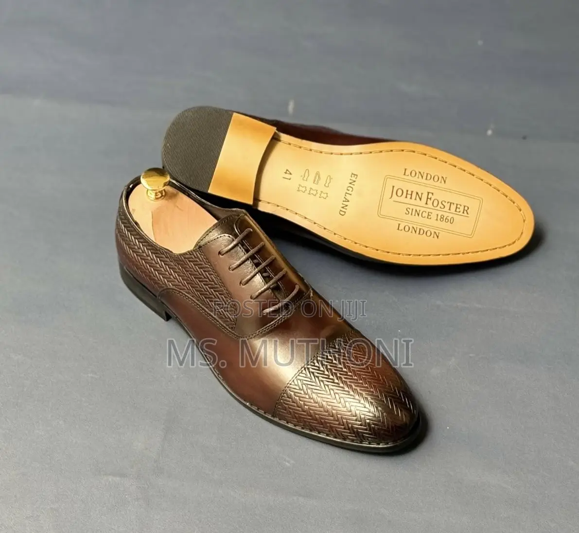 Size 40-46 London John Foster Men's Formal Dress Shoes,