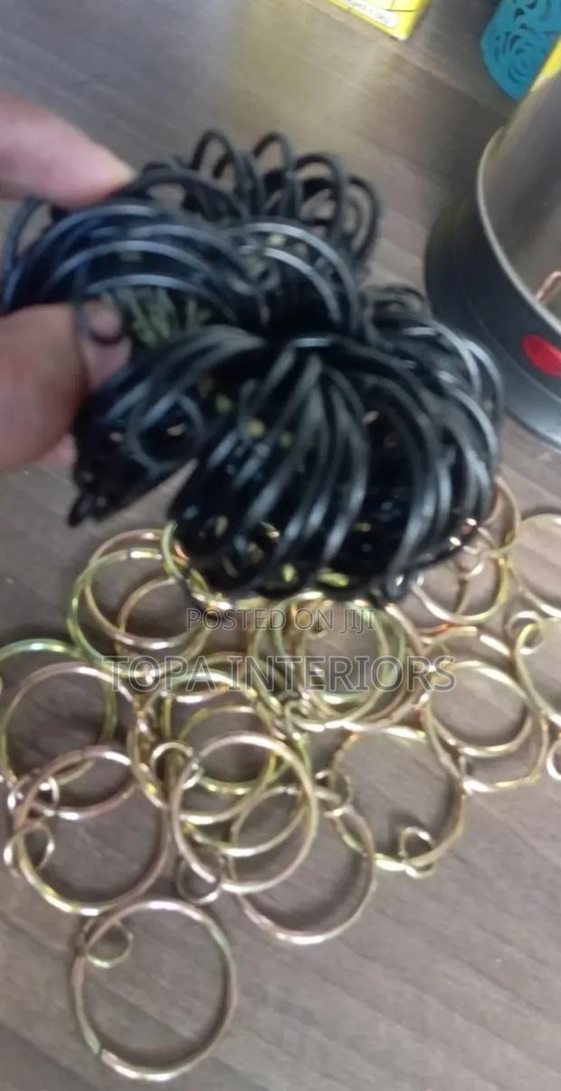 Curtain Pole Drapery Round Metal Rings