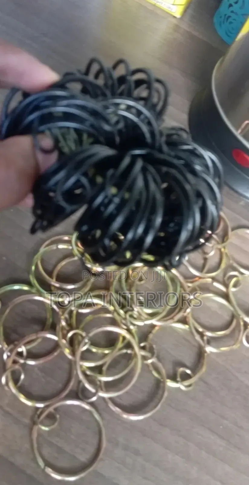 Curtain Pole Drapery Round Metal Rings