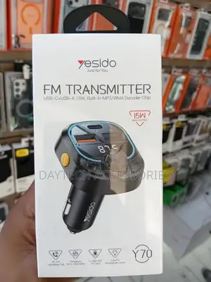 Yesido Y70 Car Bluetooth Fm Transmitter(Black)