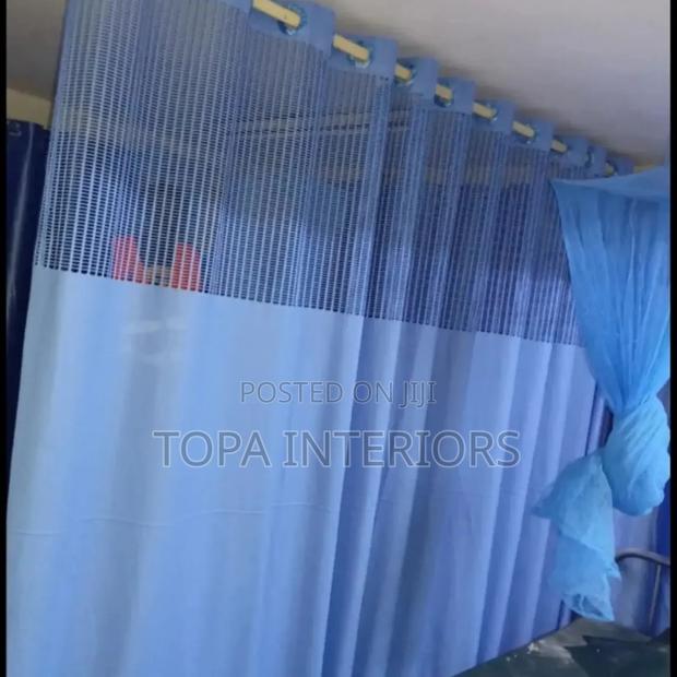 Blue Patient Privacy Ward Partitioning Hospital Curtains