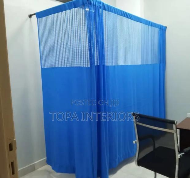Cubicle Curtains for Hospital Patient Privacy Partitioning - main view