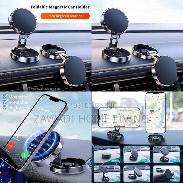 Foldable Magnetic Car Phone Holder