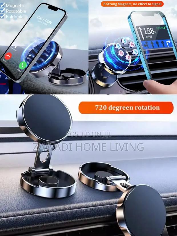 Foldable Magnetic Car Phone Holder - thumbnail 2