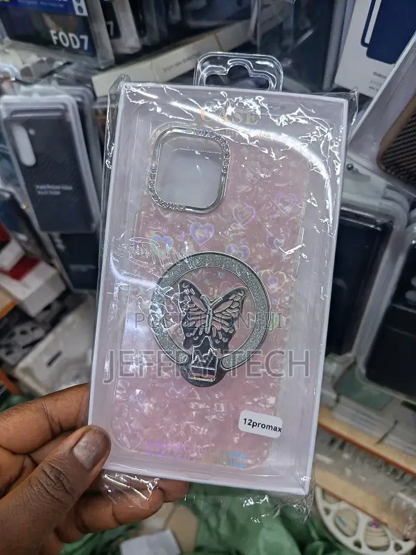 Crystal Glitter Butterfly Phone Case Desig for the iPhone 12 Pro Max