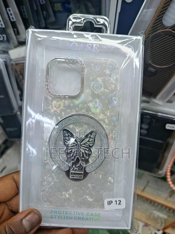 iPhone 12 Designed With a Plated Butterfly Holder Bracket. - main view
