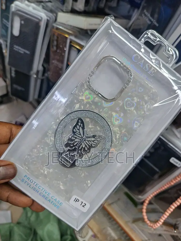 iPhone 12 Designed With a Plated Butterfly Holder Bracket.