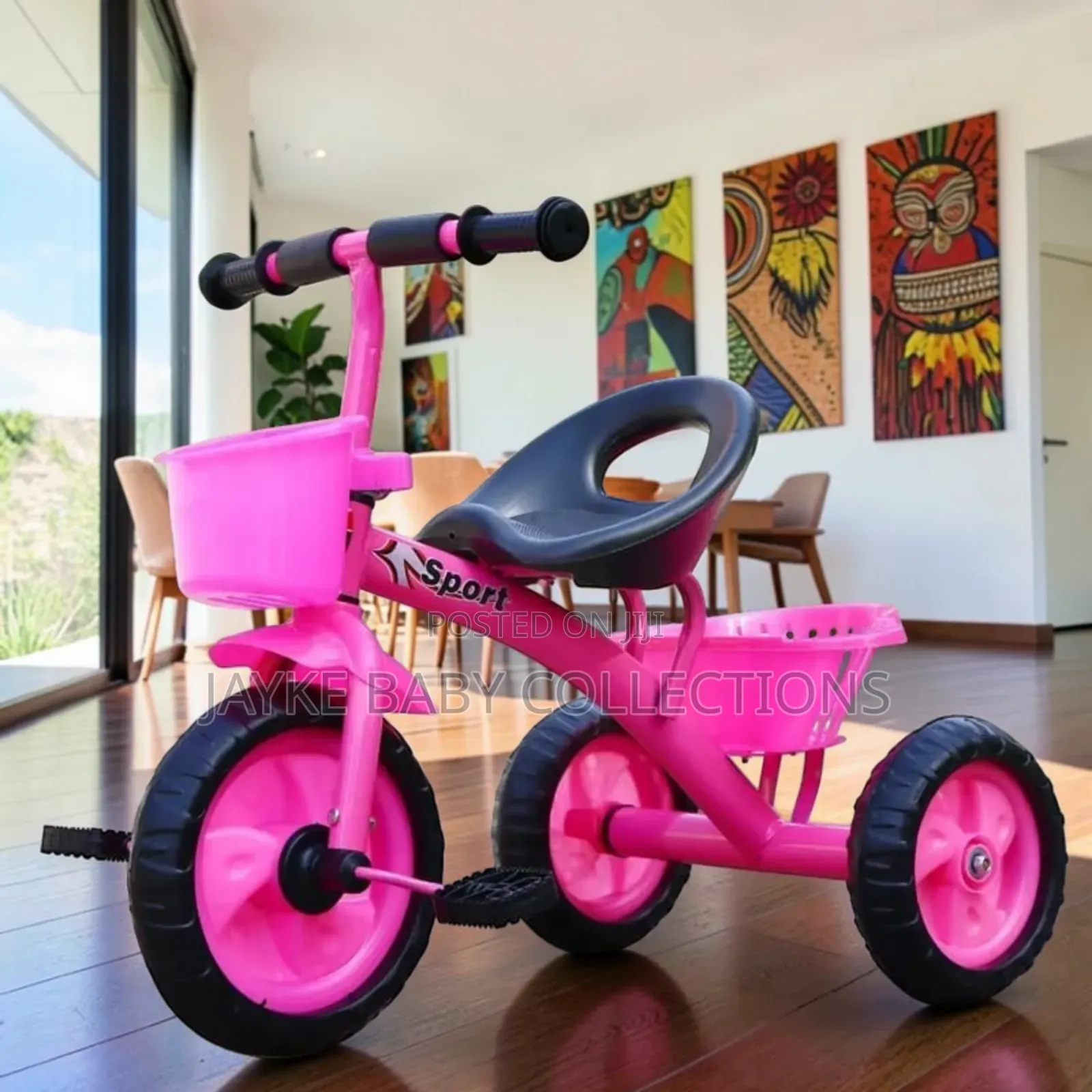 18m–3.5y Kids? Safe Strong Steel Frame Tricycle