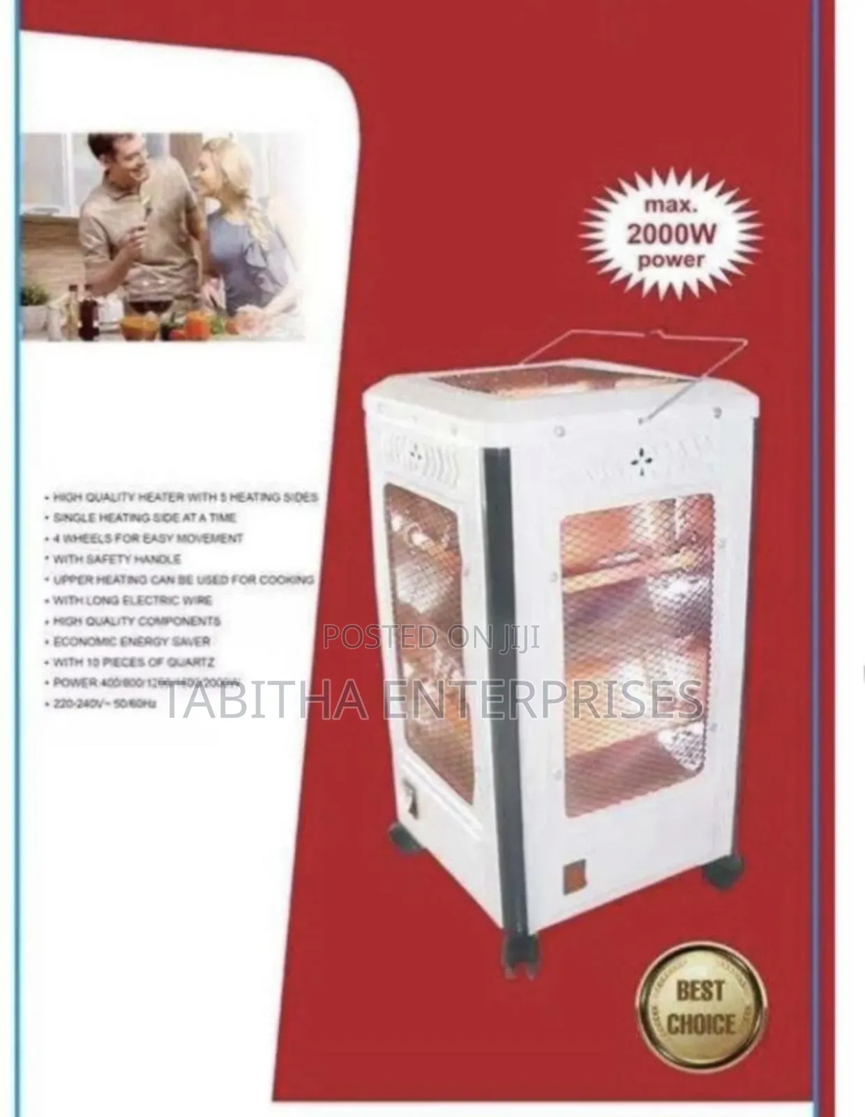 Premier Room Heater 5 Sided