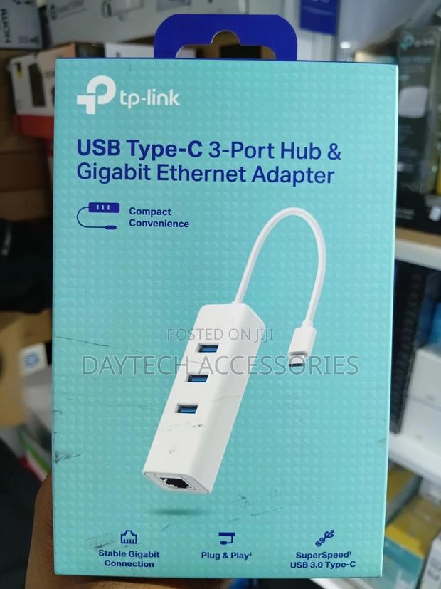 Tp-Link Usb 3.0 Type-C 3-Port Hub Gigabit Ethernet Network Adapter