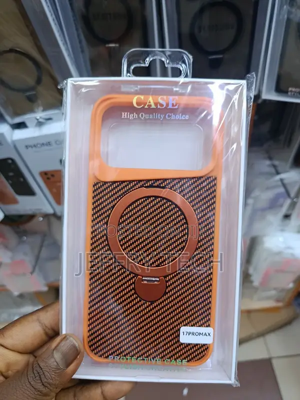 Hone 17 Pro Max Case in the Textured Cover With a Magnetic Ring Stand