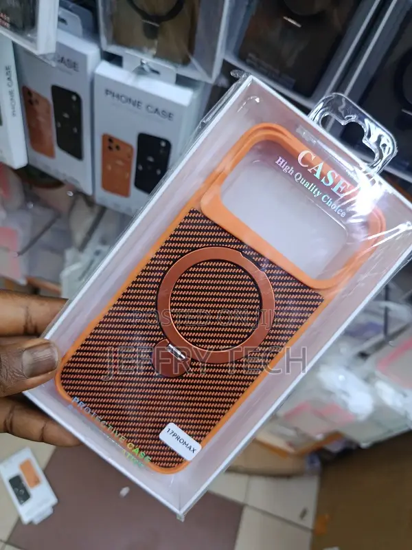 Hone 17 Pro Max Case in the Textured Cover With a Magnetic Ring Stand