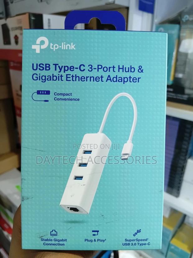 Tp-Link Usb 3.0 Type-C 3-Port Hub Gigabit Ethernet Network Adapter - thumbnail 2