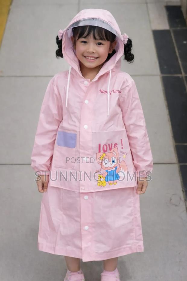 Kids Rain Coat With a Hoodie - main view