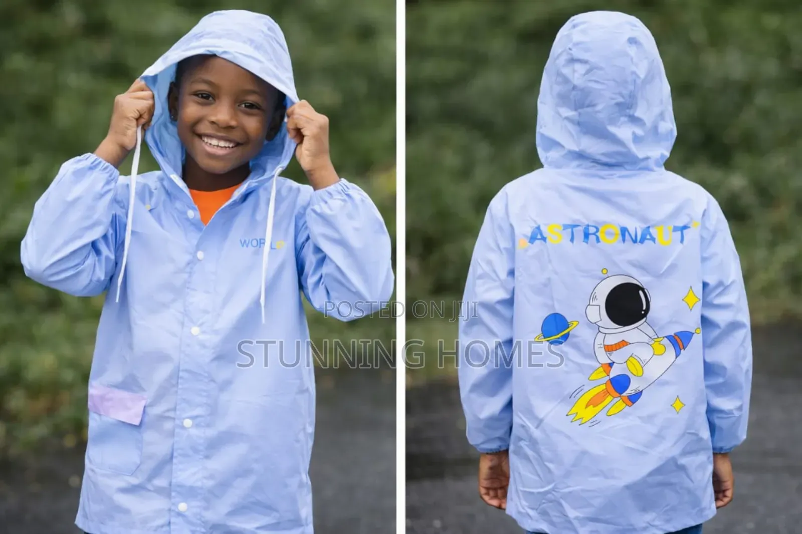Kids Rain Coat With a Hoodie