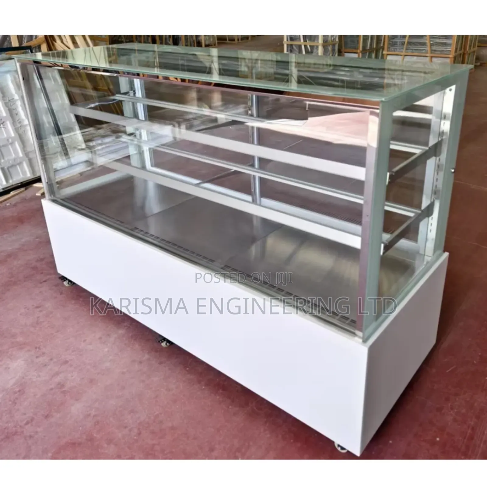 Elegant Glass Cake Display Chiller