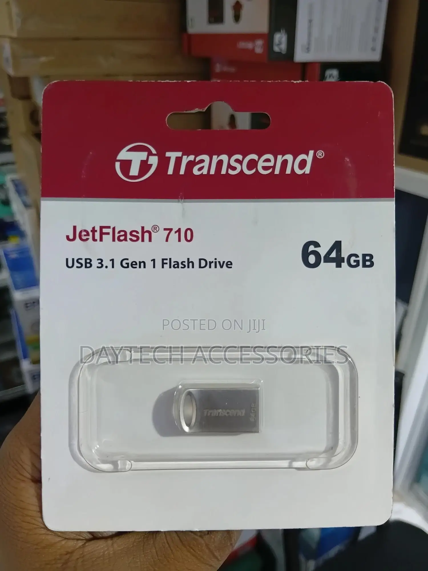Transcend 64gb Jetflash 710 Usb 3.1 Gen 1 Pen Drive Silver
