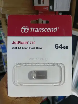 Transcend 64gb Jetflash 710 Usb 3.1 Gen 1 Pen Drive Silver