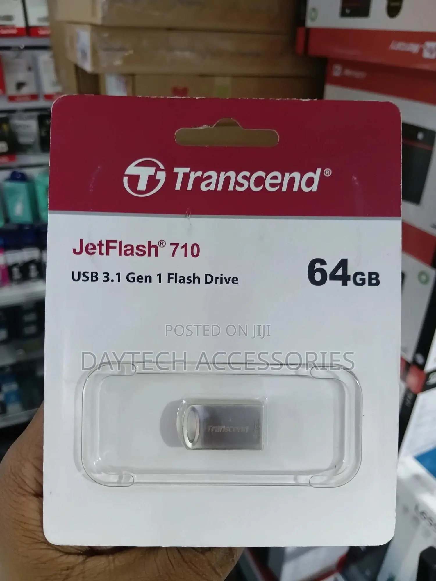Transcend 64gb Jetflash 710 Usb 3.1 Gen 1 Pen Drive Silver