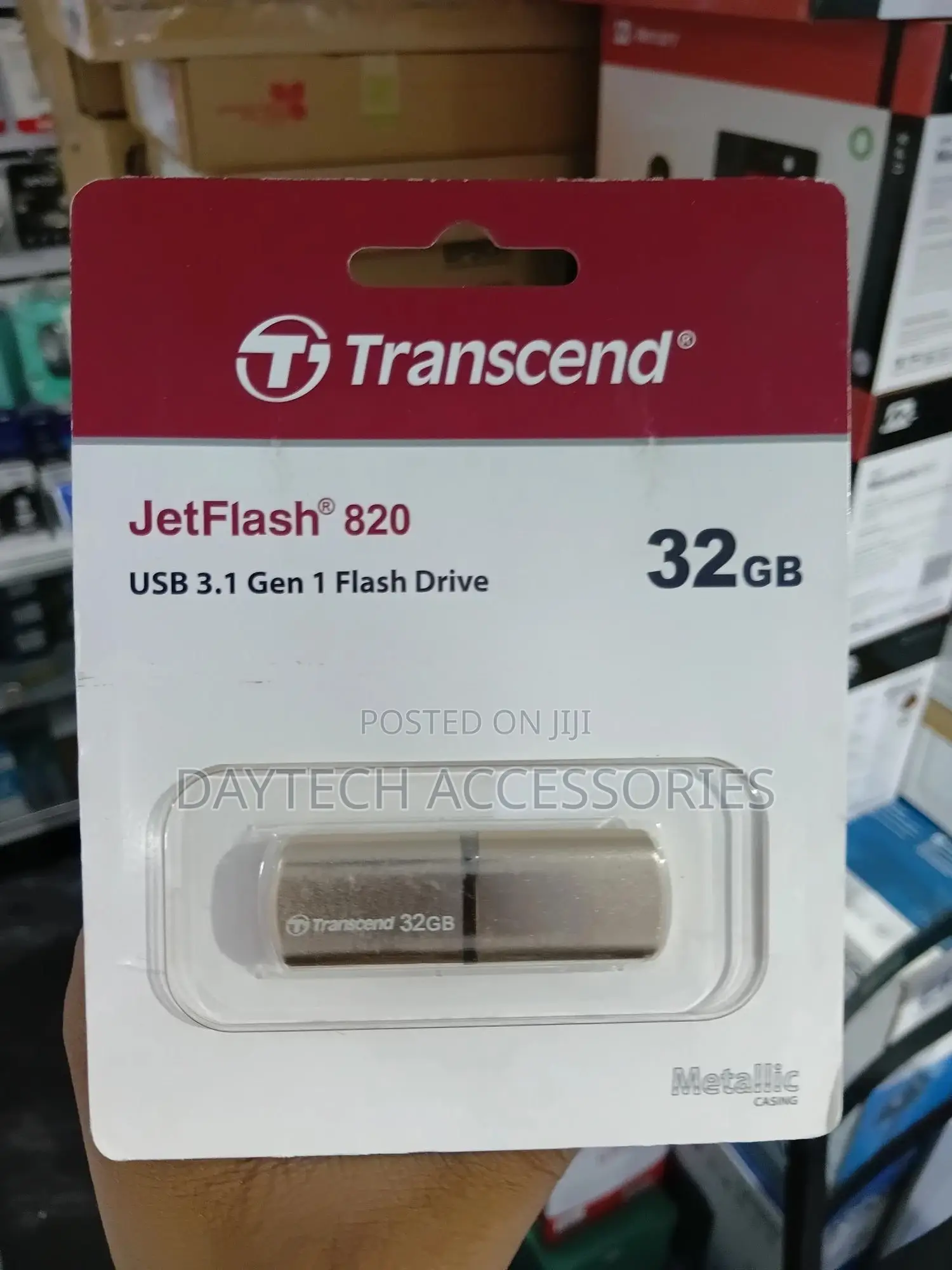 Transcend Jetflash 820 32gb Usb 3.1 Gen 1 Flash Drive.