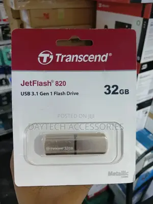 Transcend Jetflash 820 32gb Usb 3.1 Gen 1 Flash Drive.