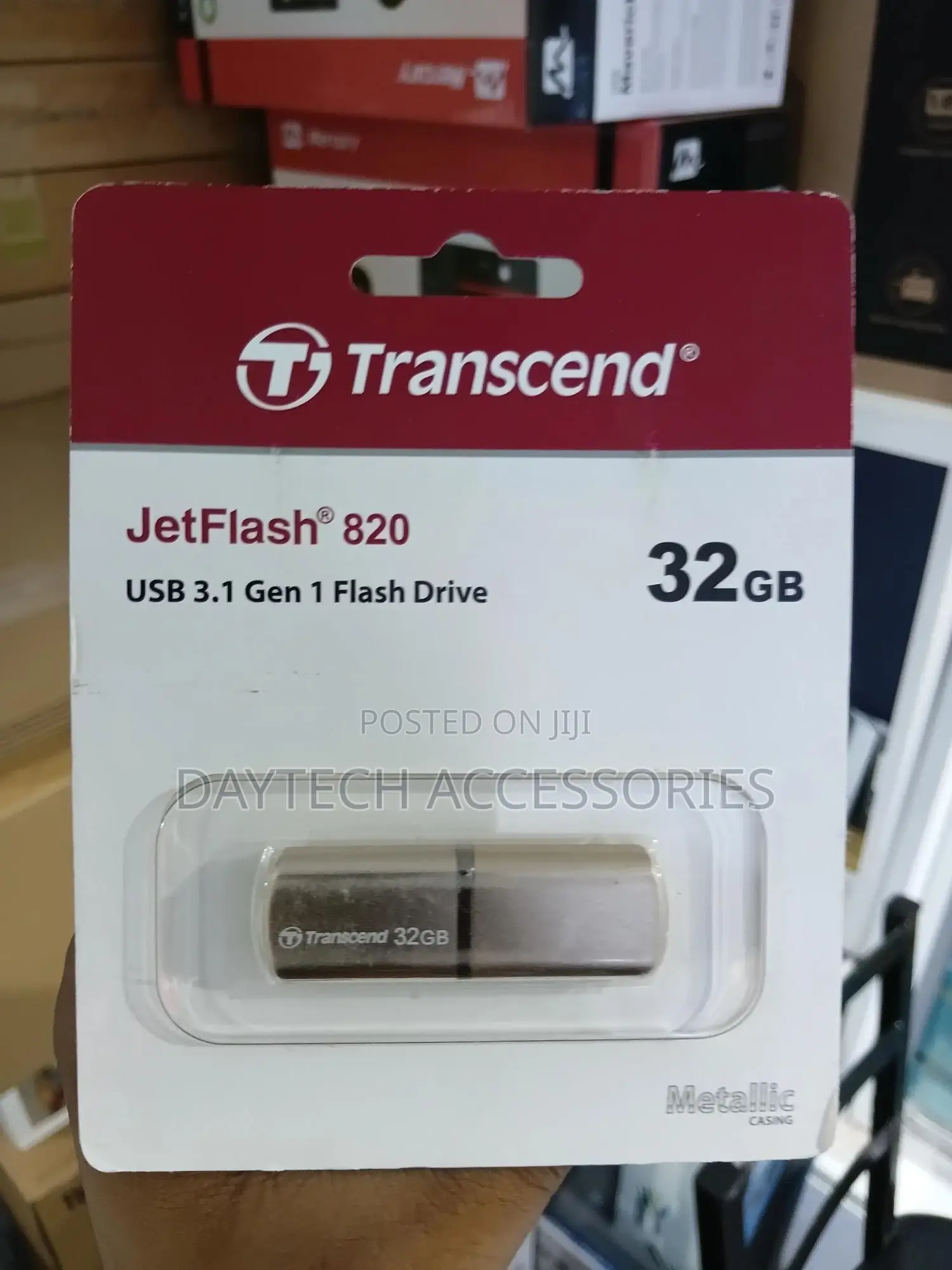 Transcend Jetflash 820 32gb Usb 3.1 Gen 1 Flash Drive.