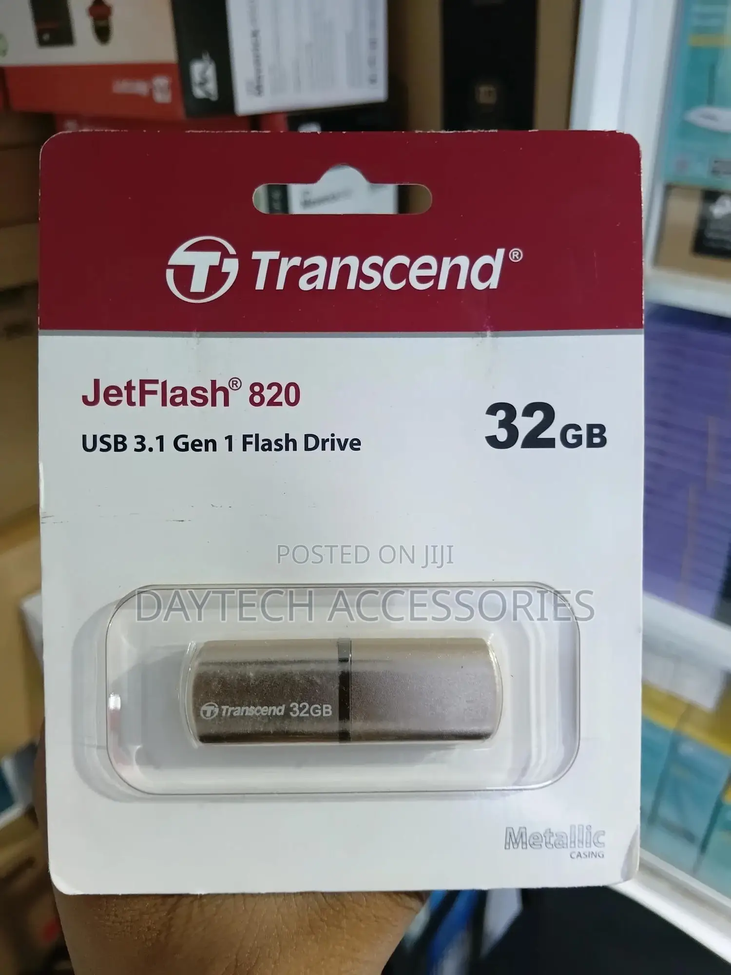 Transcend Jetflash 820 32gb Usb 3.1 Gen 1 Flash Drive.