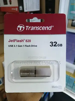 Transcend Jetflash 820 32gb Usb 3.1 Gen 1 Flash Drive.