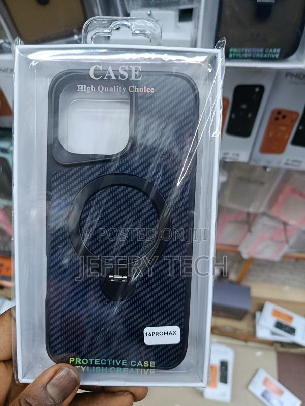 Carbon Fiber Texture Protective Case for the Apple iPhone 16 Pro Max - main view